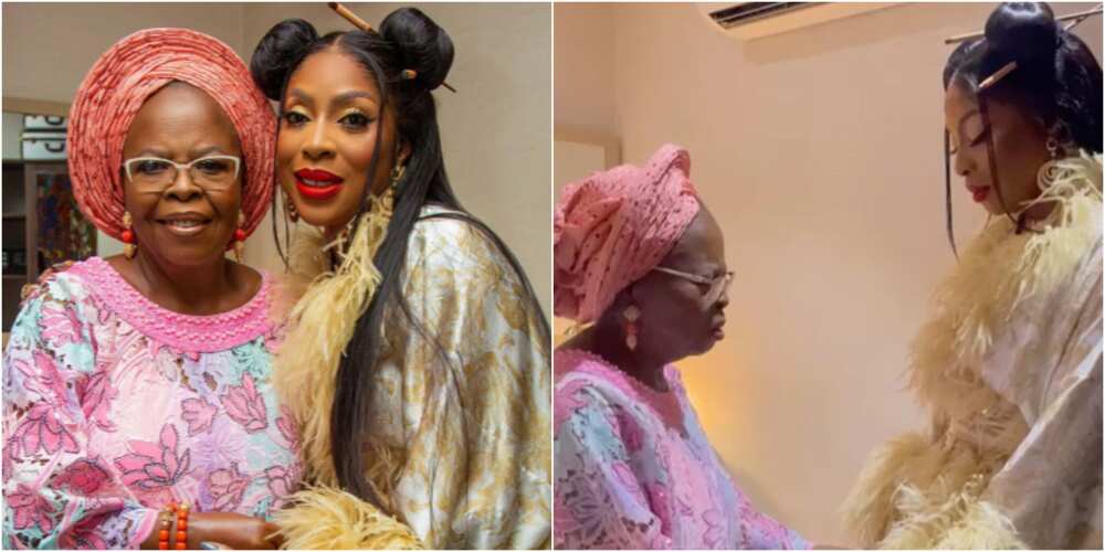 Mo Abudu and her mother