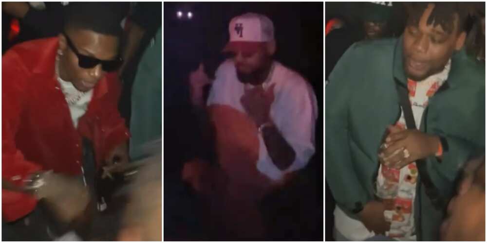 Wizkid and Chris Brown clubbing