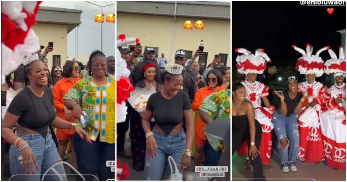 See how record breaking chef, Hilda Baci, was treated like royalty during a visit to Akwa Ibom