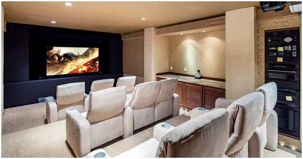 The property has a home theatre