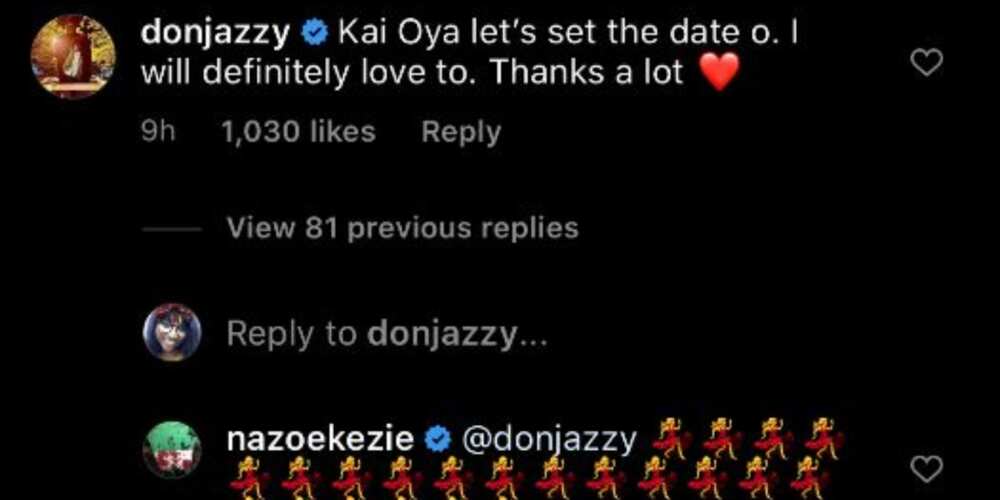 Actress Nazo Ekezie reveals she has crush on Don Jazzy, he replies