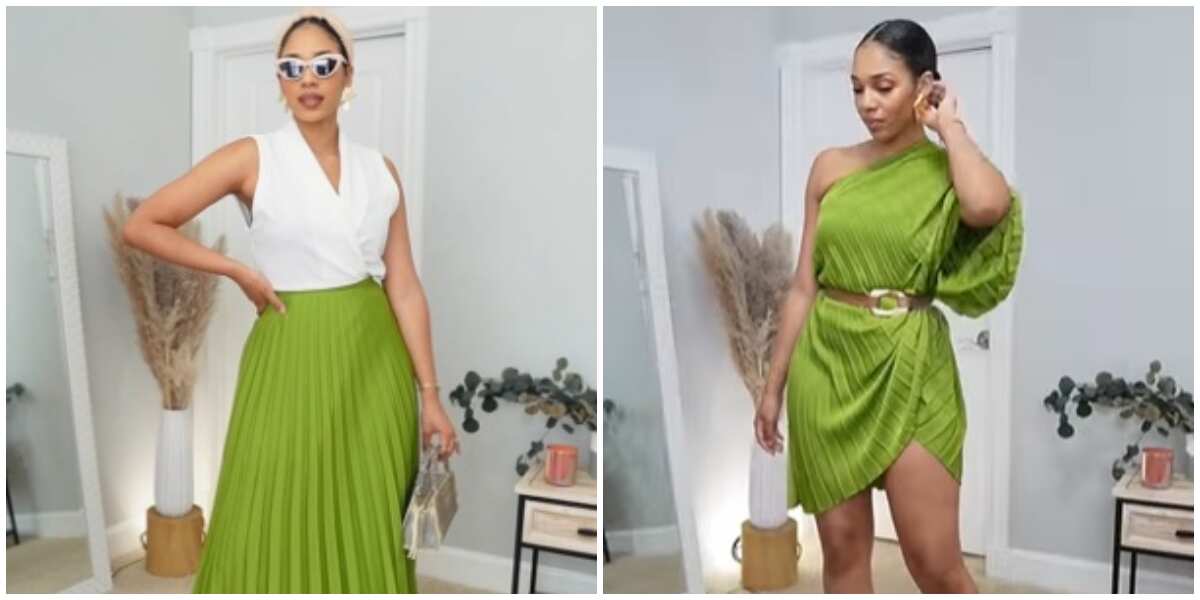 Style Hack: Fashionista Shows Ladies How to Rock Pleated Skirt as Dress ...