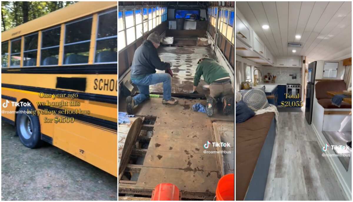 Family Buys Long School Bus for N2m, Converts It to Flat, Installs ...