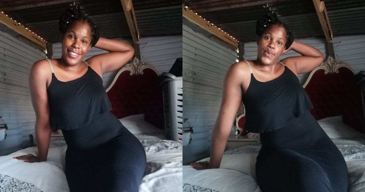 Despite living in a house without ceilings, this lady takes selfies on her bed without shame, here are what people said