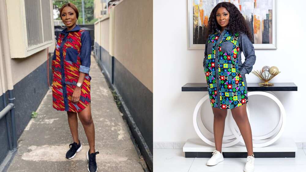 Ankara shirt dress styles