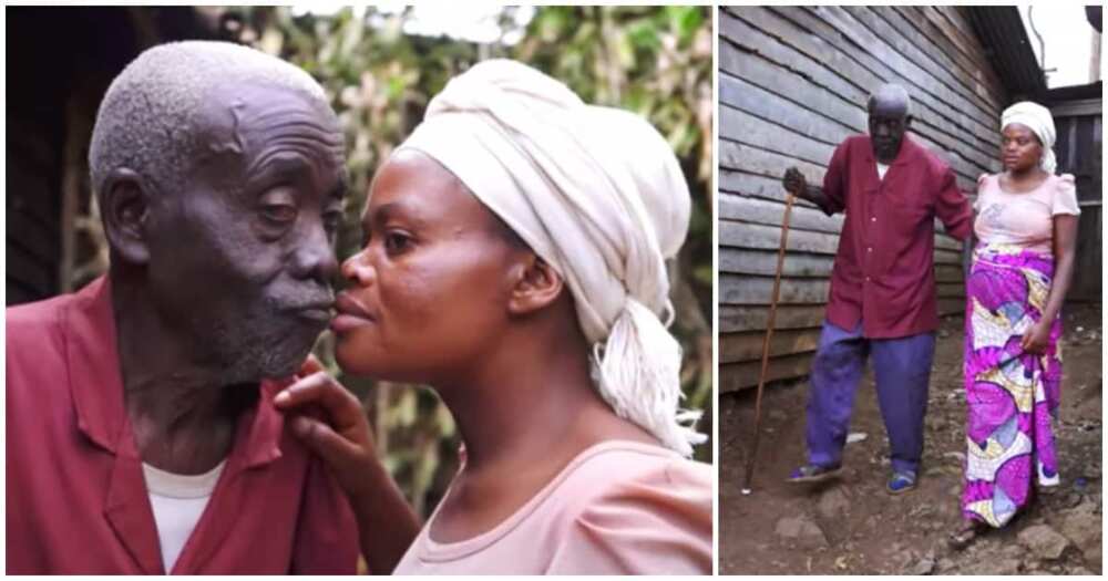 Chibalonza is 22 years old while Alphonse is 88, Kasher Alphonse, Congo, lady marries older man