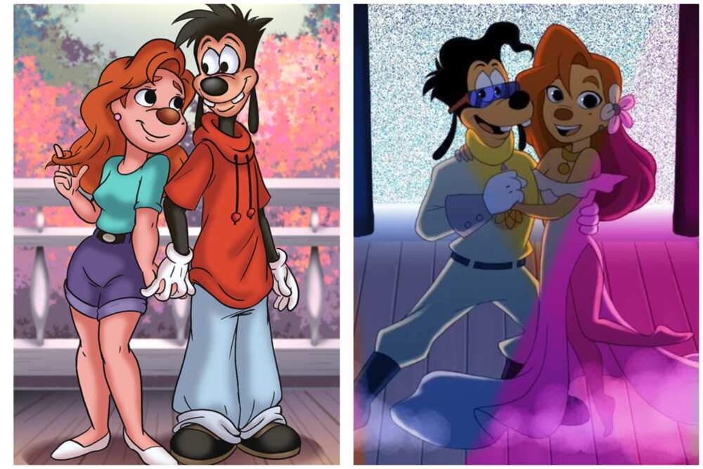 Cartoon show couples
