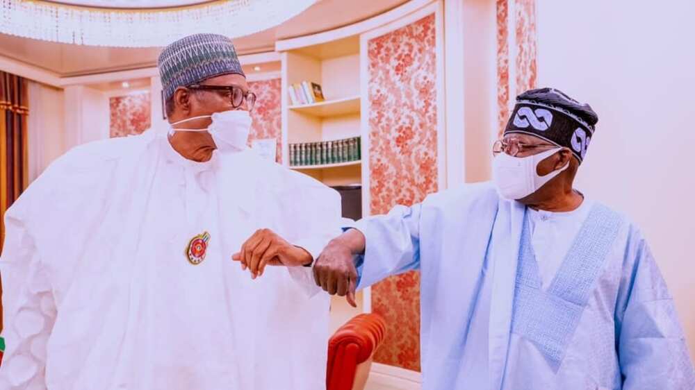 Shugaba Buhari da Tinubu. Shugaba Buhari da Tinubu.