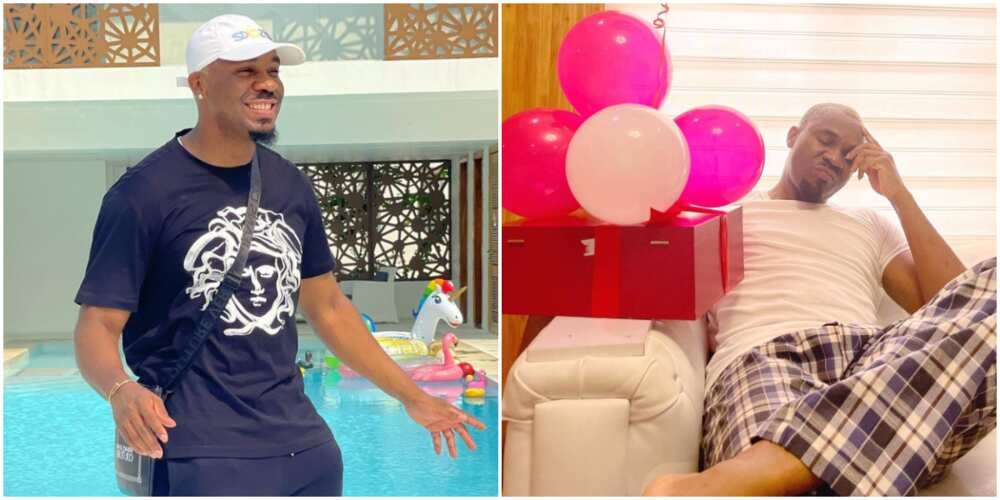Valentine: Socialite Pretty Mike frowns at anonymous admirer sending gifts to his house