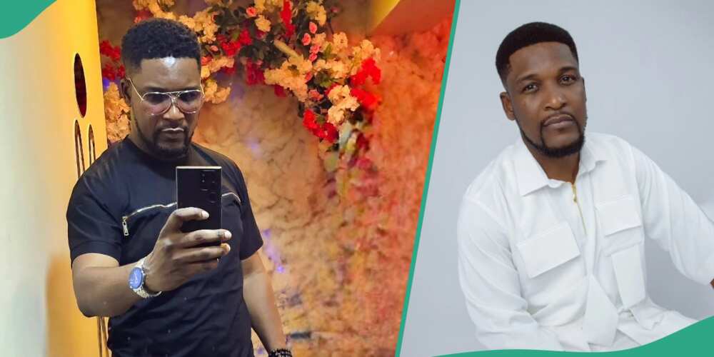 Wole Ojo frowns at future wife for not finding him early.