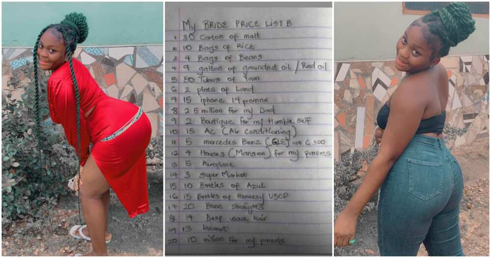 Curvy Nigerian lady, bride price list, cheap