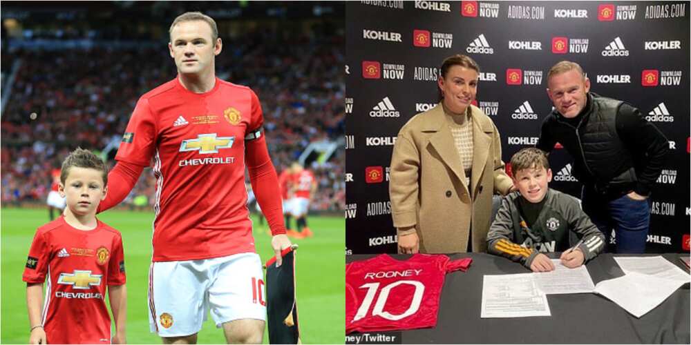 Wayne Rooney's eldest son Kai, 11, joins Man United