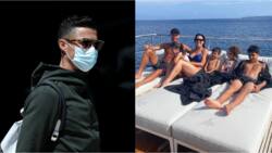 After crashing out of Euro 2020, Ronaldo spotted in expensive yacht as he goes on holiday with family