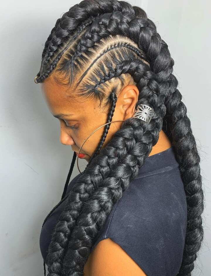 Latest braids hair styles in Town