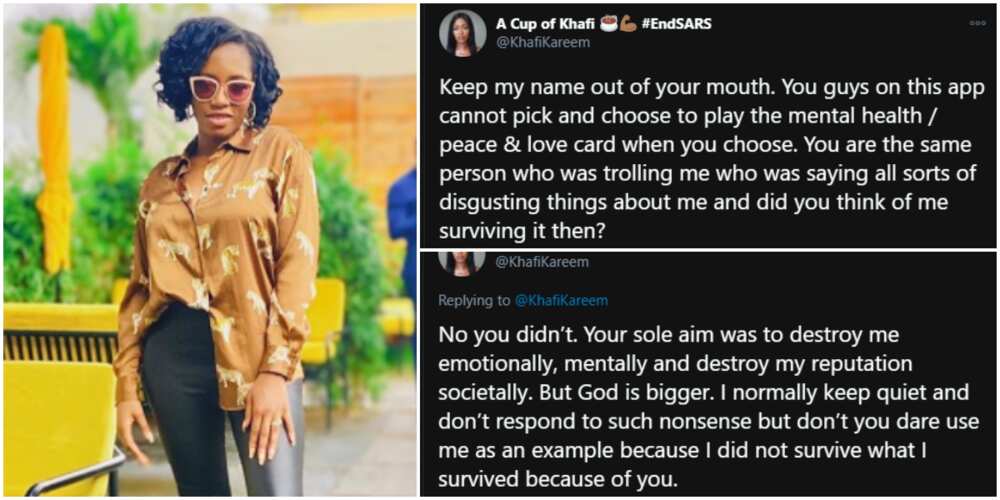 BBNaija's Khafi slams lady who trolled her and called her a survivor