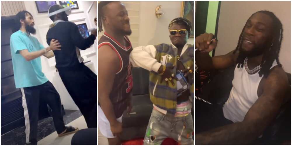 Rapper Phyno hosts Burna Boy, Timaya, Peruzzi, Portable, other top stars in his Lagos crib