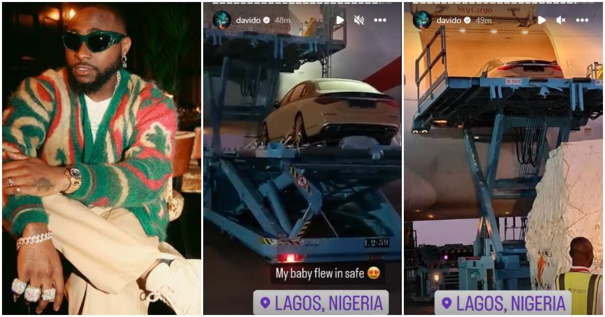 Davido blows minds of Nigerians as he flies in limited edition Virgil Maybach