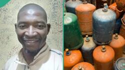 Cooking gas price has dropped: Nigerian man shares how much he was charged at station, people react