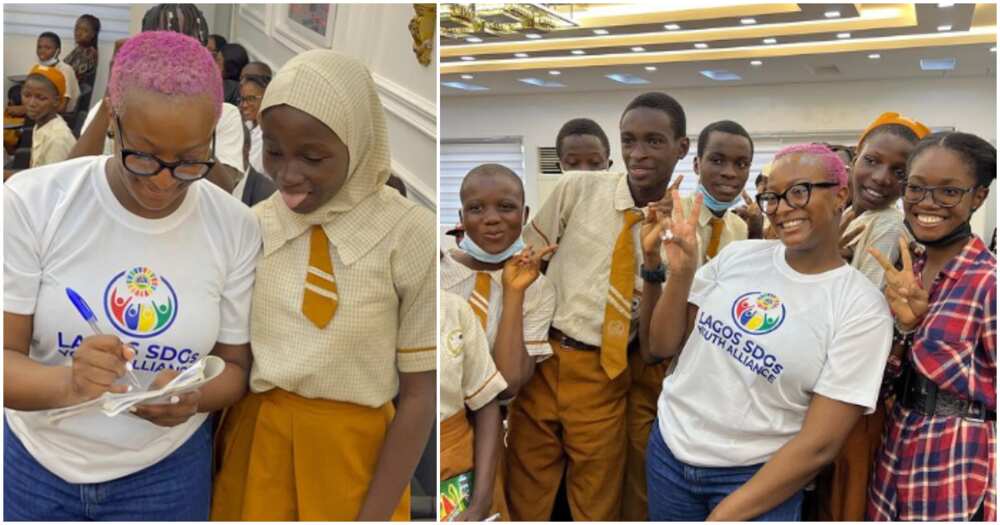 Students blush as they meet Cuppy