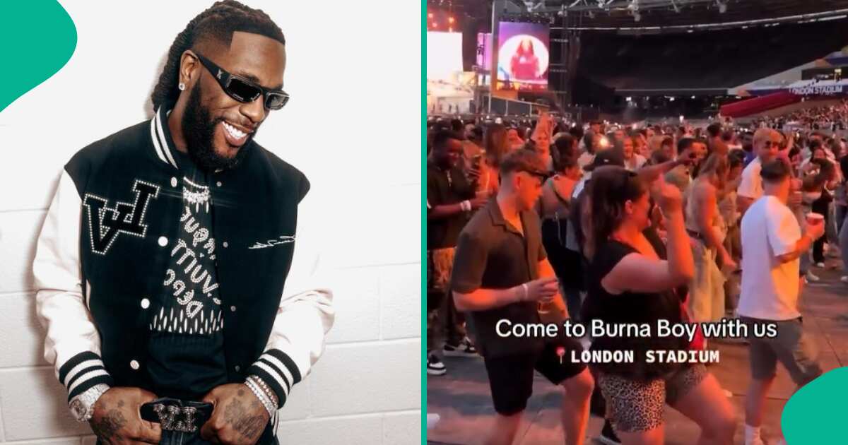 See heartwarming way oyinbo fans showed love to Burna Boy at his London stadium concert (video)
