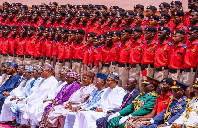 President Buhari attends new EFCC detectives passing out parade in Kaduna