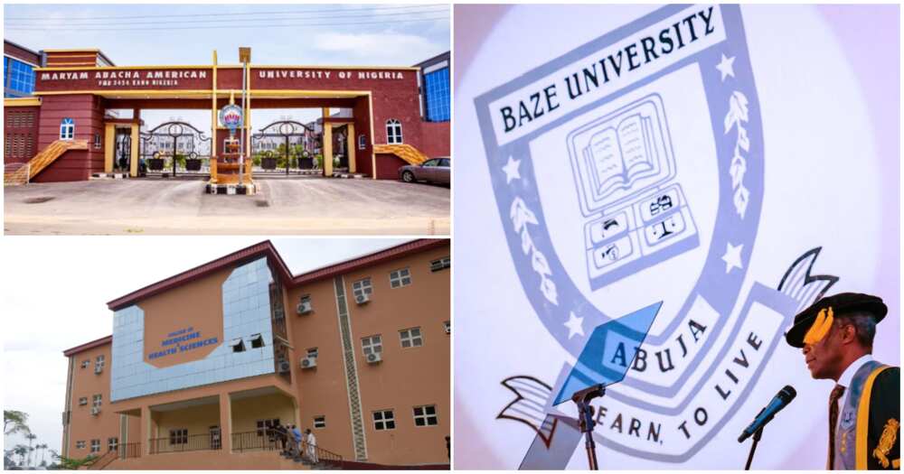 Private universities in Nigeria new/Baze University/Maryam Abacha American University of Nigeria