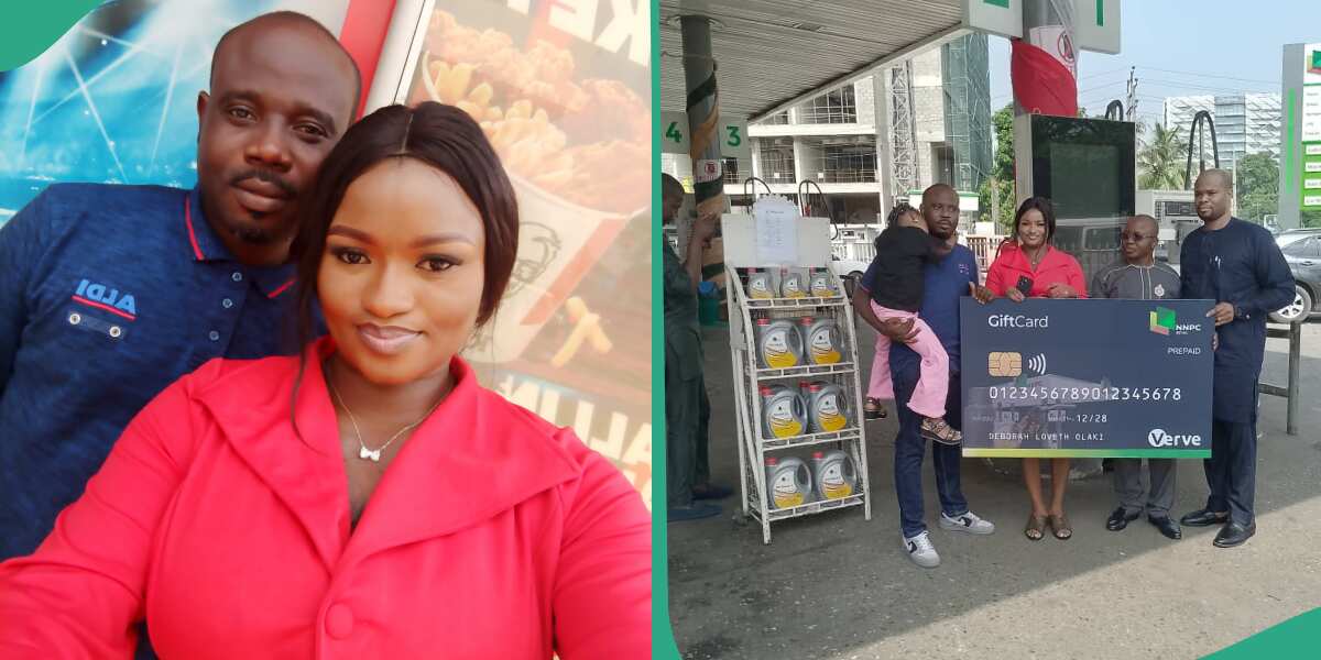 Nigerians react as Mummy Zee and her husband storm NNPCL station to redeeem their N200k PMS voucher