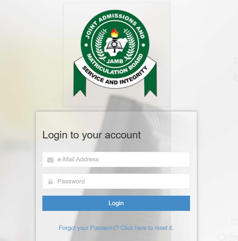 JAMB portal