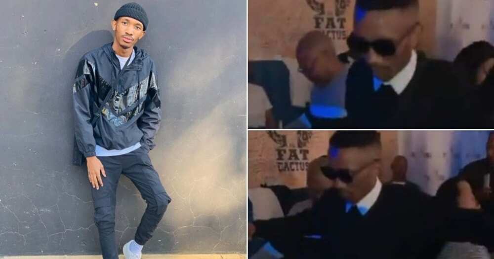 Hilarious video shows madala trying to copy young mans dance moves Hilarious video shows madala trying to copy young mans dance moves