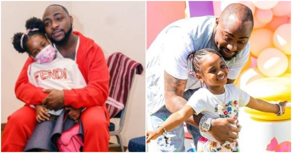 Davido and his daughters