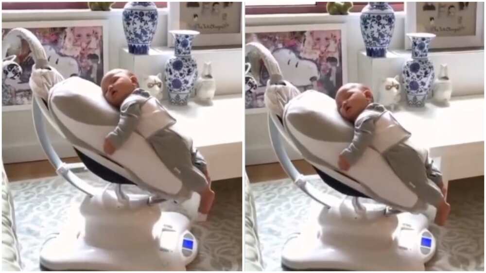 Electric chair that rocks baby to sleep stirs reaction as kid enjoys best time of his life