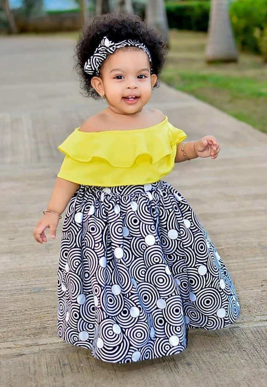 Ankara styles shop gown for children