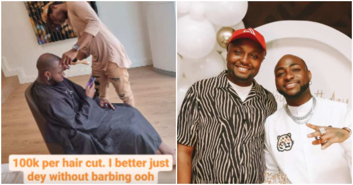 I better just dey without barbing: Isreal DWM declares, hints that Davido spends N100k on haircut, fans react