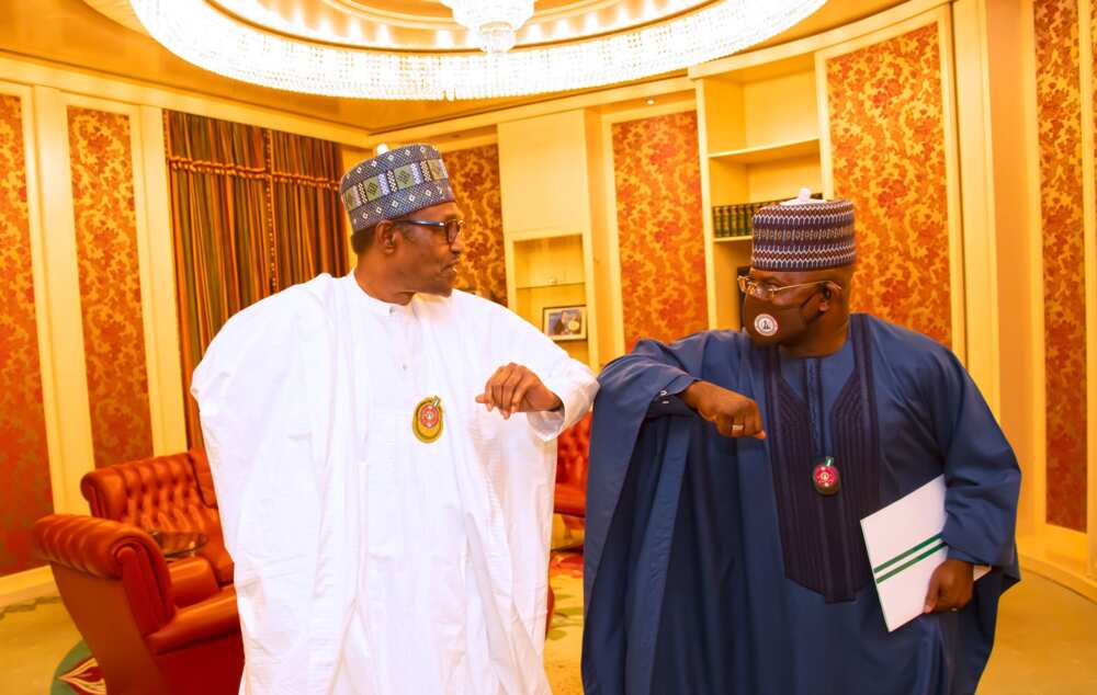 Buhari and Yahaya Bello