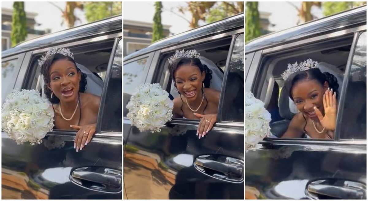 Watch video of pretty bride searching for her husband on their wedding day