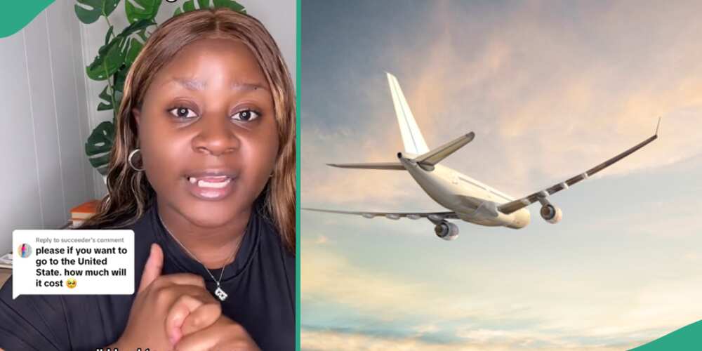 Lady shares how much she spent while going to USA to study.