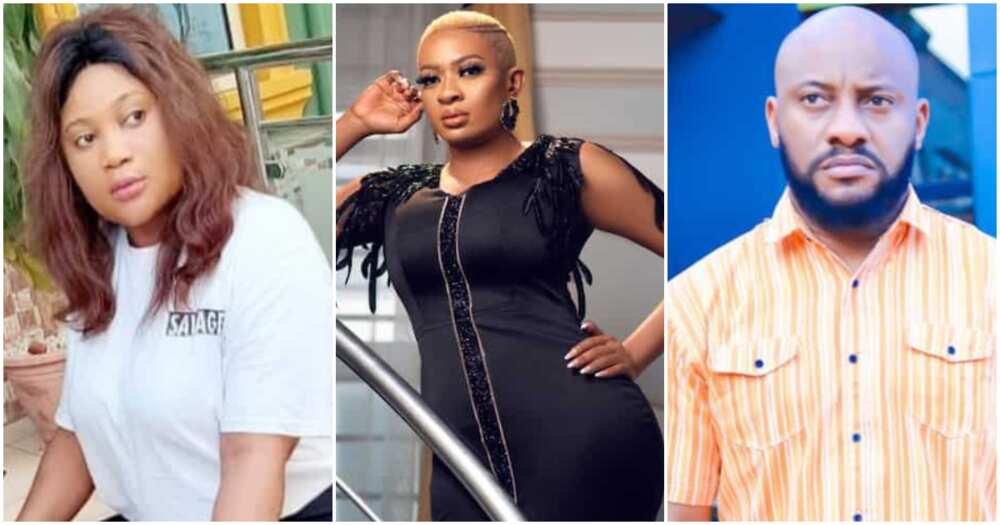 Esther Nwachukwu, Yul Edochie, May Edochie Esther Nwachukwu, Yul Edochie, May Edochie