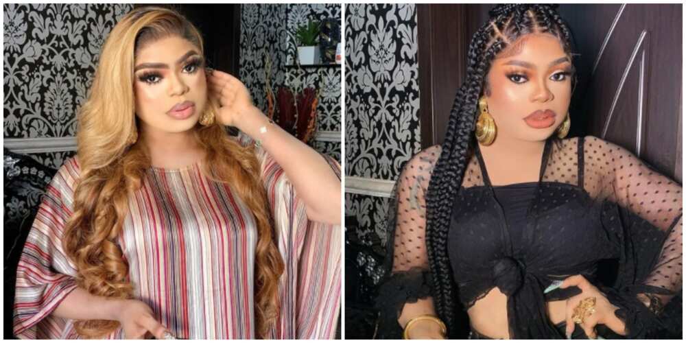 Photos of crossdresser Bobrisky.