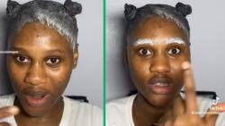 Fearless woman transforms eyebrows with hair relaxer, video stuns the internet and clocks 2.1 million views