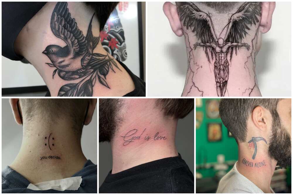 Neck tattoos for men