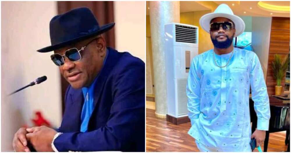 Singer Sensational Bamidele and Governor Wike