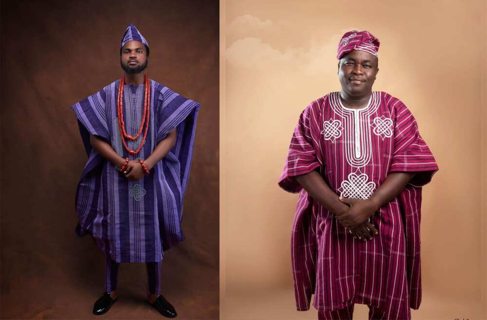 Yoruba traditional attire for a male