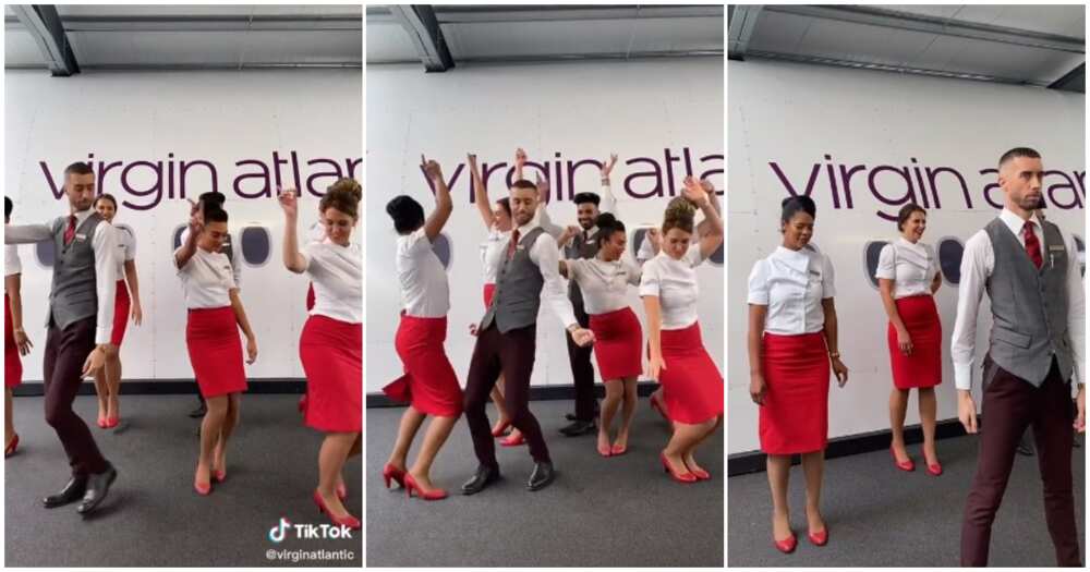 Airline staff dance to Sugarcane song mix, Virgin Atlantic, Camidoh Airline staff dance to Sugarcane song mix, Virgin Atlantic, Camidoh