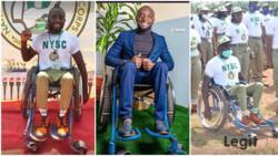 "I passed the interview, they rejected me": Disabled man passes out of NYSC, gives 50 wheelchairs to others