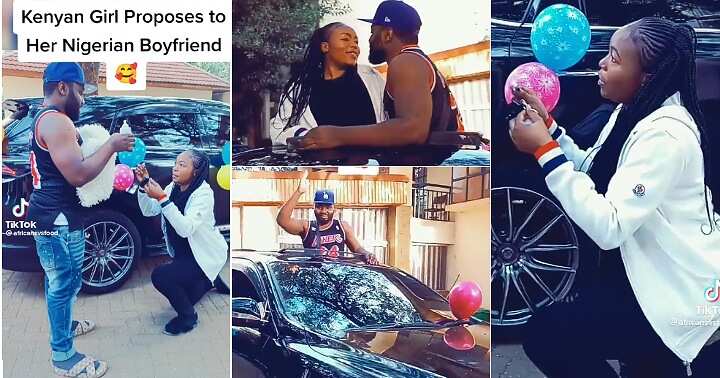 Kenyan woman, Nigerian man, propose, new car