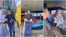 19-year-old pregnant wife buys her husband Lamborghini Huracan Evo worth N87m, gifts him car in romantic video