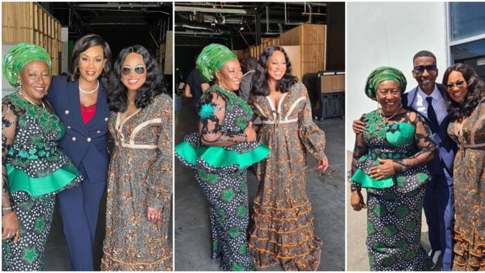 "Can't wait 4 what is cooking": Clips of Bukky Wright, Patience Ozokwor on set with Hollywood stars goes viral