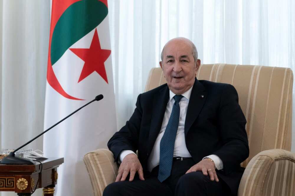 Algeria's President Abdelmadjid Tebboune