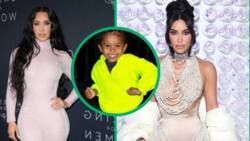 Kim Kardashian and Kanye West's son Saint gives middle finger to paparazzi once again