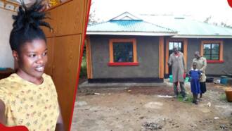Single dad emotional as his daughter gifts him beautiful house after saving for years, photo emerges